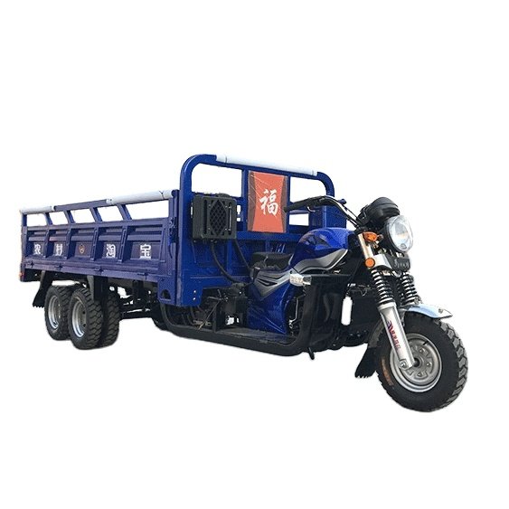 Hot Selling 9 Wheels 250CC Water Cooled Engine Motorized Cargo Tricycle Big Power Tuk Motorcycle for Transport